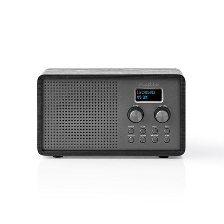 Nedis RDDB5110BK DAB+ Radio 4,5 W UKW-Uhr Weckerfunktion Schwarz