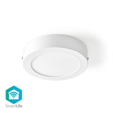 Nedis Wifilaw10wt Wi-Fi Lampada a soffitto Diametro rotondo 17 cm caldo a freddo 800 lm 12 w Slim design in alluminio