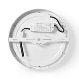 Nedis wifilaw20wt Wi-Fi Smart Deckenleuchte rund Oslash; 30 cm warm bis kaltweiß 1200 lm 18 W schlankes Design aus Aluminium