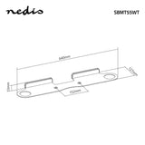 NEDIS SBMT55WT Soundbar Bracket Mur pour sonos® Beam Max. 5 kg