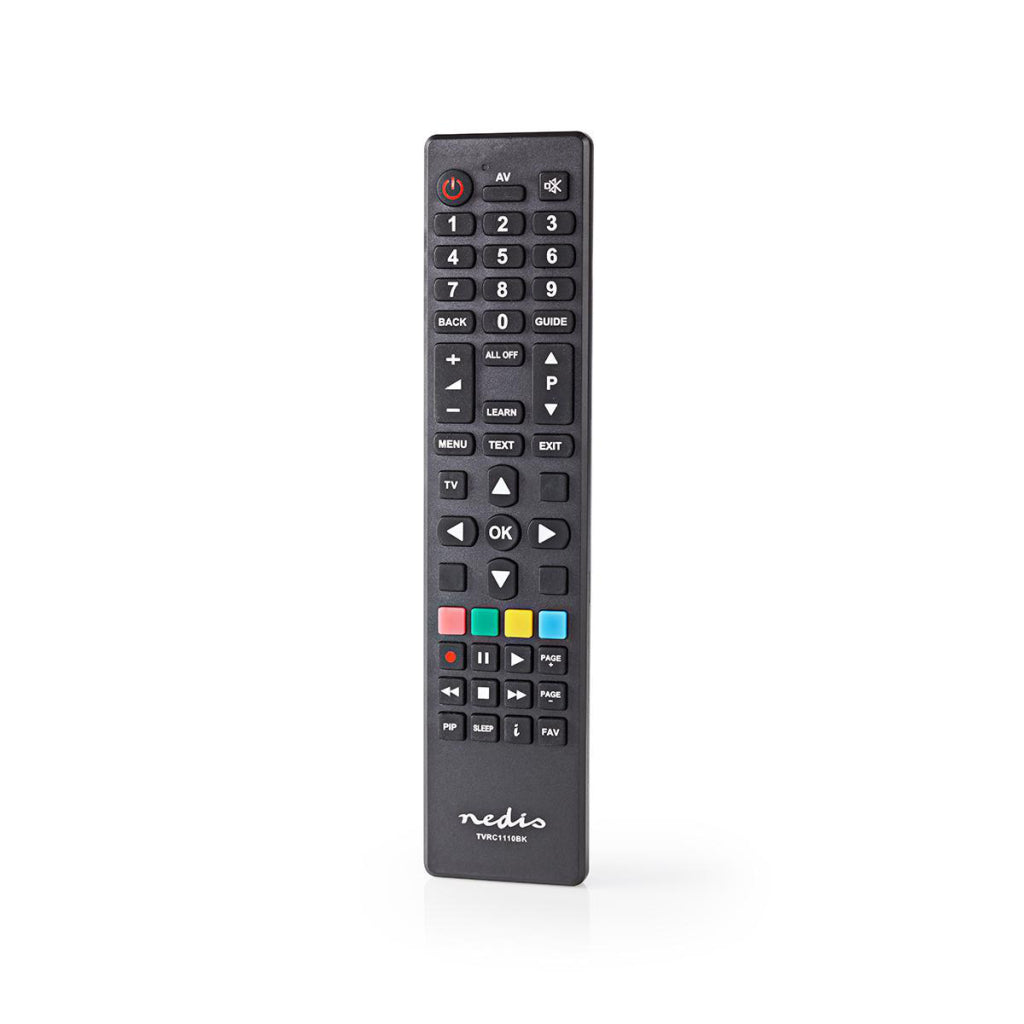 Nedis TV1110BK Universal Remote Control programméierbar funktionnéiert 1 Apparat