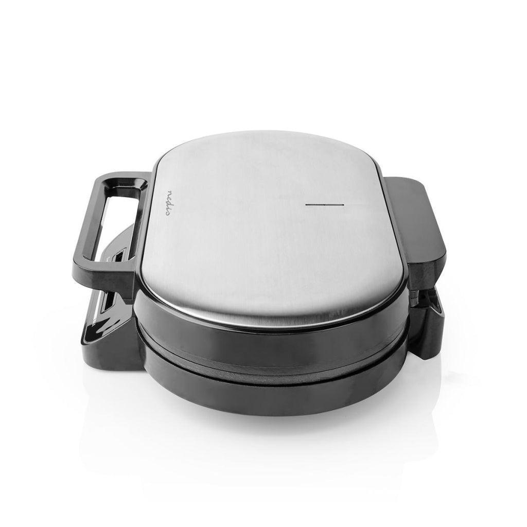 Nedis kawp110fbk Iron a doppio waffle 2x 14 cm 1200 W Nero