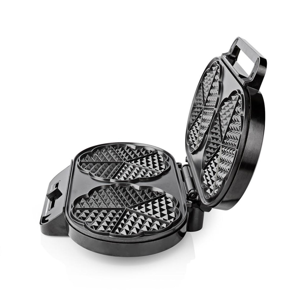 Nedis kawp110fbk Iron a doppio waffle 2x 14 cm 1200 W Nero