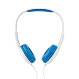 Nedis hpwd4200bu casque filaire 1,2 m câble rond à l'oreille bleu blanc