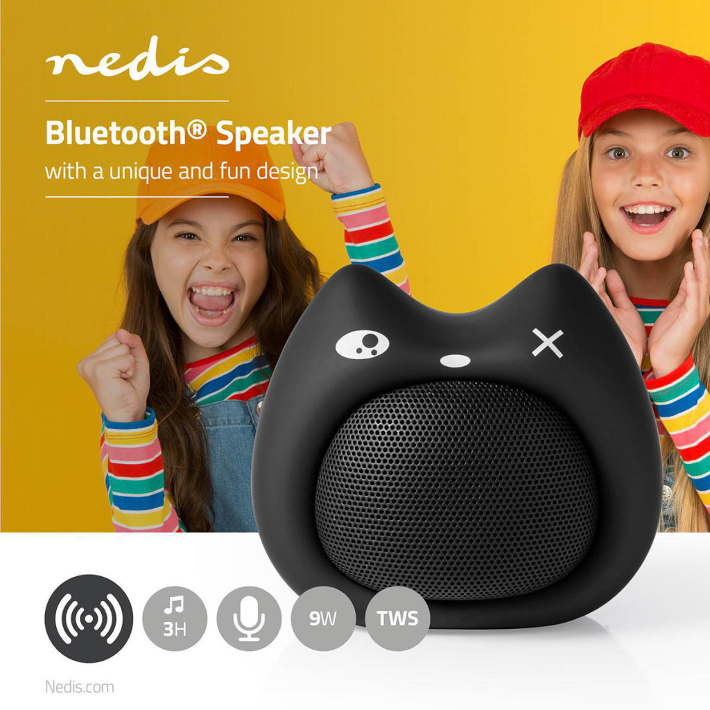 NEDIS SPBT4110BK Animaticks Bluetooth haut-parleur 3 heures Temps de jeu Hands - Calling Kelly Kitten