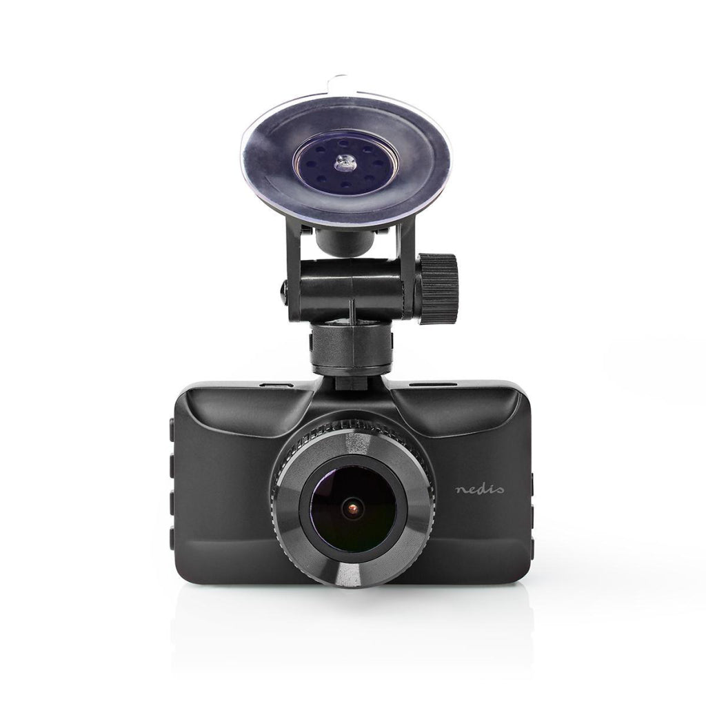 NEDIS DCAM15BK Dashcam Full HD 1080 P 1 CH Angle de vision de 3,0 pouces de 120 degrés; logement métallique