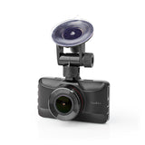 NEDIS DCAM15BK Dashcam Full HD 1080 P 1 CH Angle de vision de 3,0 pouces de 120 degrés; logement métallique