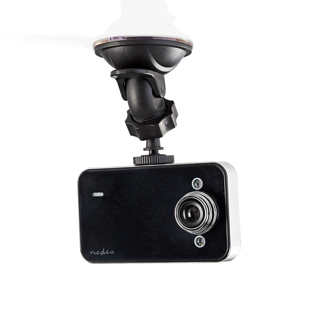 Nedis DCAM06BK Dashcam HD 720p 1 CH 2,4 Zoll Betrachtungswinkel von 60 °;