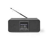 Nedis RDIN5005BK Internet Radio 42 W DAB+ FM Bluetooth® Fjernkontroll Svart sølv