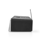 Nedis RDIN5005BK Internet Radio 42 W DAB+ FM Bluetooth® Fjernkontroll Svart sølv