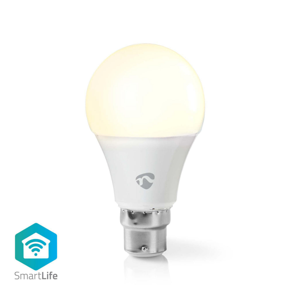 Nedis Wifilw12WTB22 SmartLife LED BULB Wi-Fi B22 800 Lm 9 W Warm white 2700 K Energy class: A+ Android Trade; iOS A60