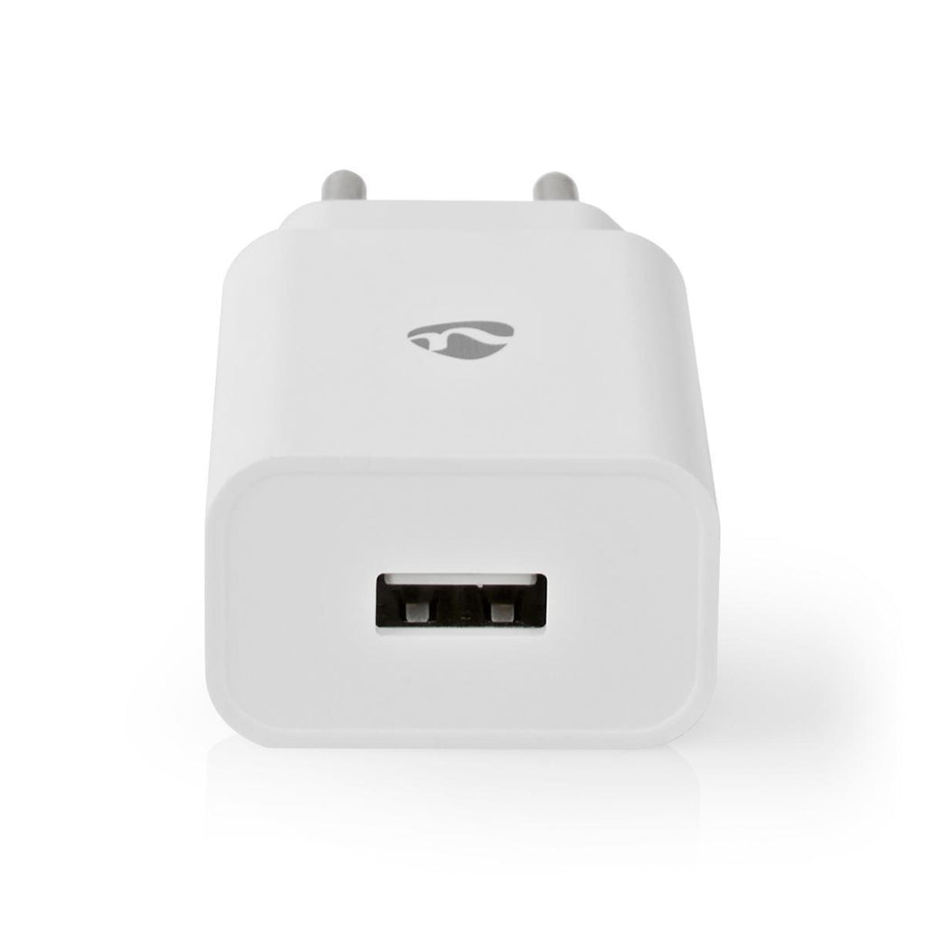 NEDIS WHAU242AWT Vägglastare 2.4 A 1 Output USB-A VIT