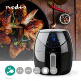 Nedis kaaf250ebk Heißluftfritteuse 6,5 l 1800 W schwarz