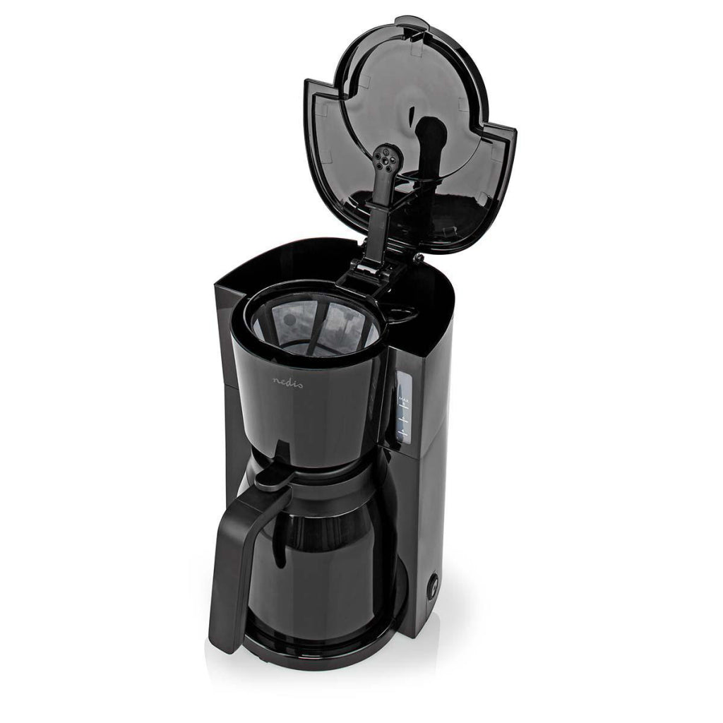 Nedis kacm250ebk cafetière capacité maximale: 1,0 l 8 fonction de réchauffement noir