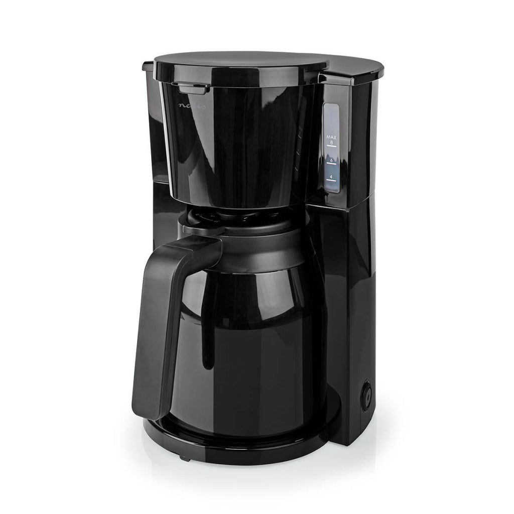 Nedis kacm250ebk cafetière capacité maximale: 1,0 l 8 fonction de réchauffement noir