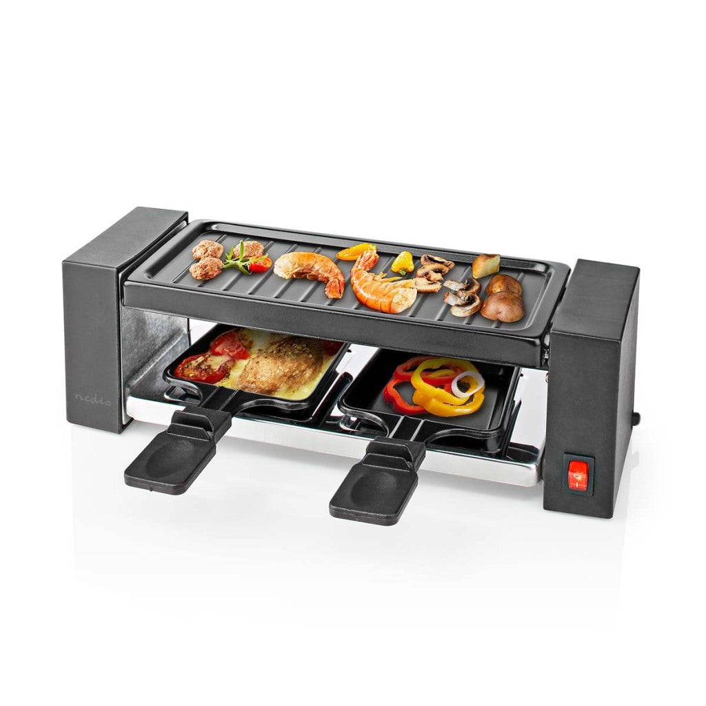 Nedis Fcra210fbk2 Raclette Grill für 2 Personen