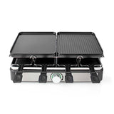 NEDIS FCRA300FBK8 RACLETTE STONE GRILL för 8 personer