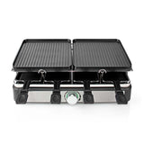 Nedis FCRA300FBK8 Raclette Stone Grill til 8 personer