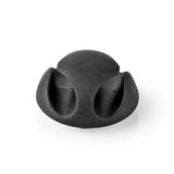 Nedis cmgc20026bk Kabelmanagement-Kabelclip Click Go, 6 Stück, Anzahl der Steckplätze: 2 Steckplätze, maximale Kabelstärke: 5,3 mm, TPE, Schwarz
