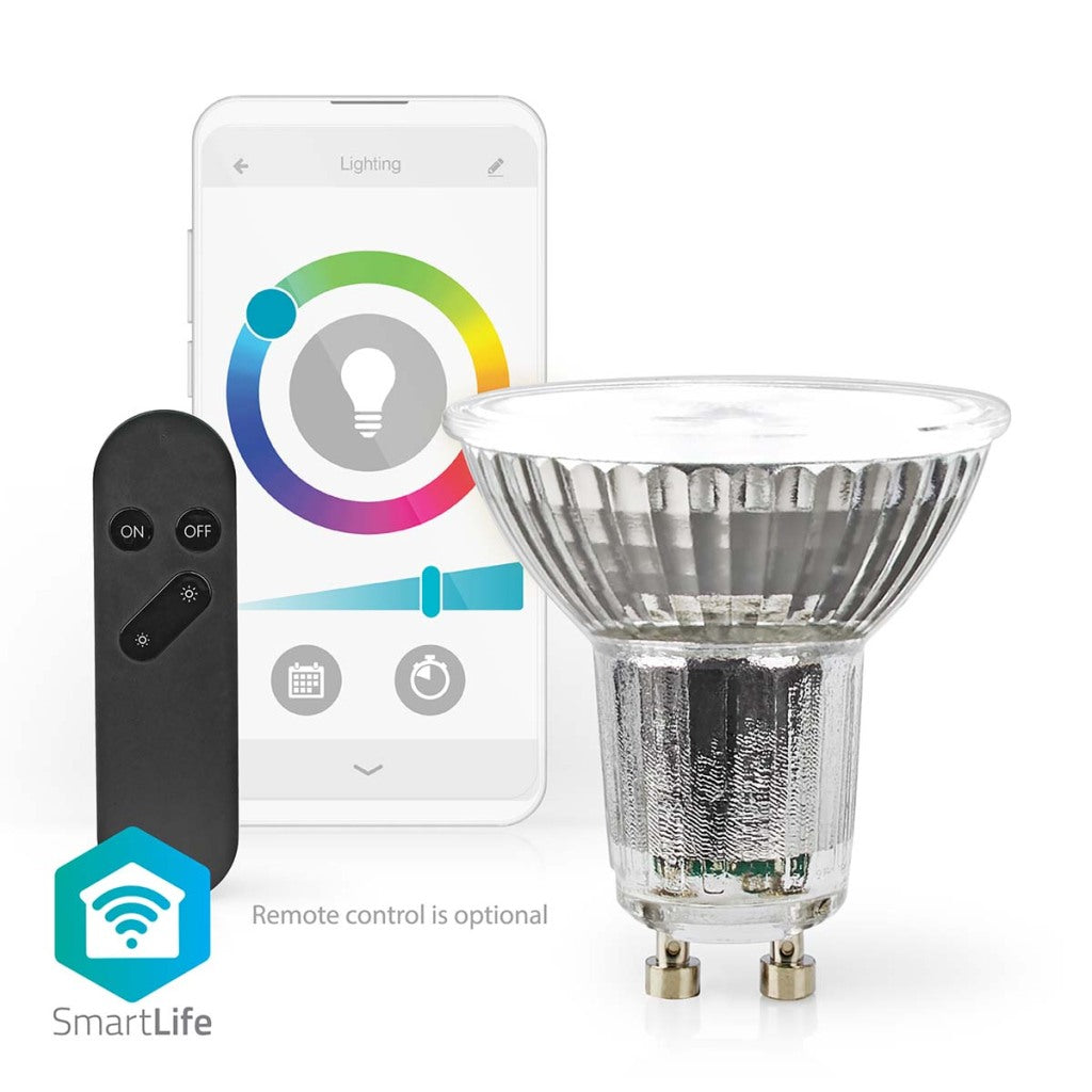 Nedis WifilrC10GU10 Smartlife Multicolor Lamp Wi-Fi GU10 345 Lm 4.9 W RGB Warm to Cool White Android Trade; iOS Par16