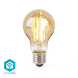 Nedis WiFilrf10a60 SmartLife LED Filament lampe Wi-Fi E27 806 LM 7 W Verre blanc chaud Android iOS Peer