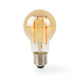 NEDIS WIFILRF10A60 SMARTLIFE LED Filament Lamp Wi-Fi E27 806 lm 7 W Warm White Glass Android iOS Peer