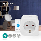 Nedis wifip131fwt smartlife stekker wi-fi 1 stuks 3680 w type f (cee 7 3) -10 45 °c android ios wit