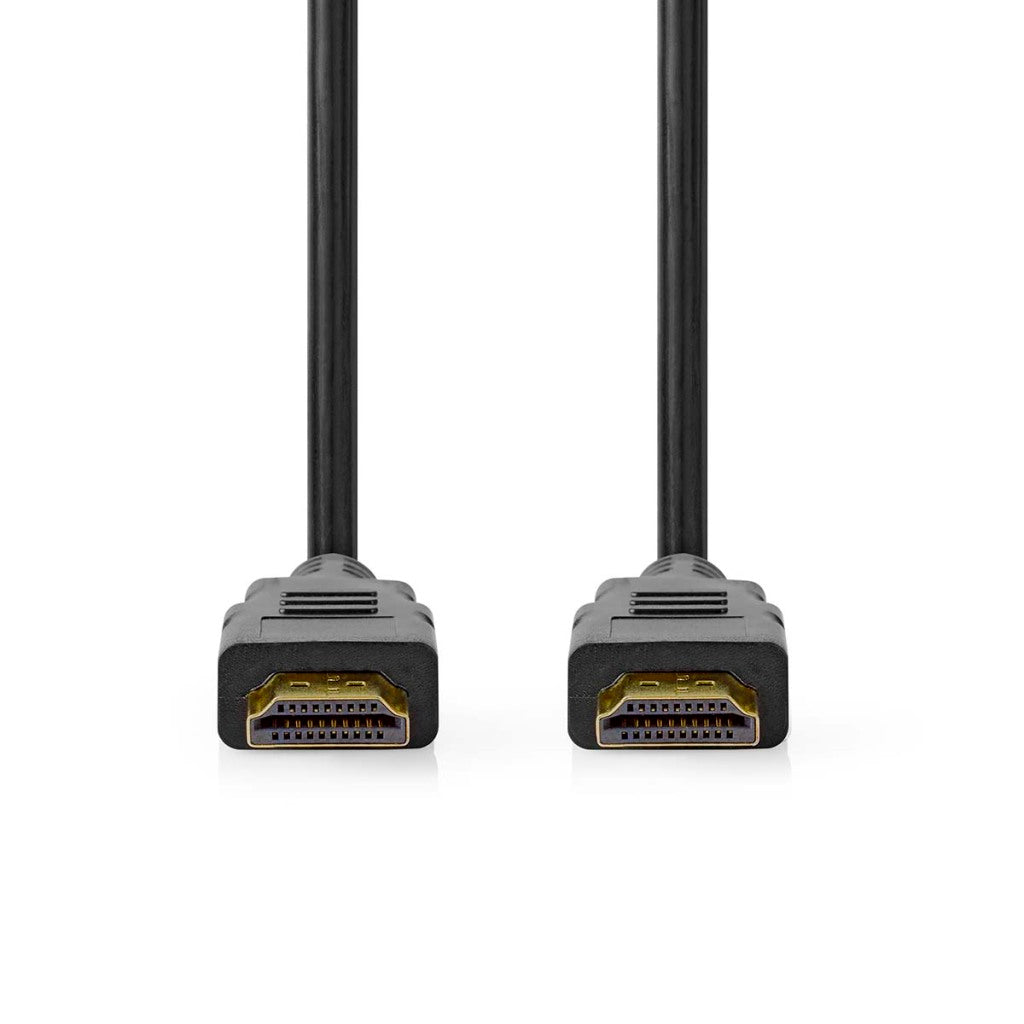 Nedis CVGP35000BK50 HDMI Trade; Cable HDMI Trade; Connector HDMI Trade; Connettore 8K@60Hz Earc dorato 5,00 m PVC Polybag nero