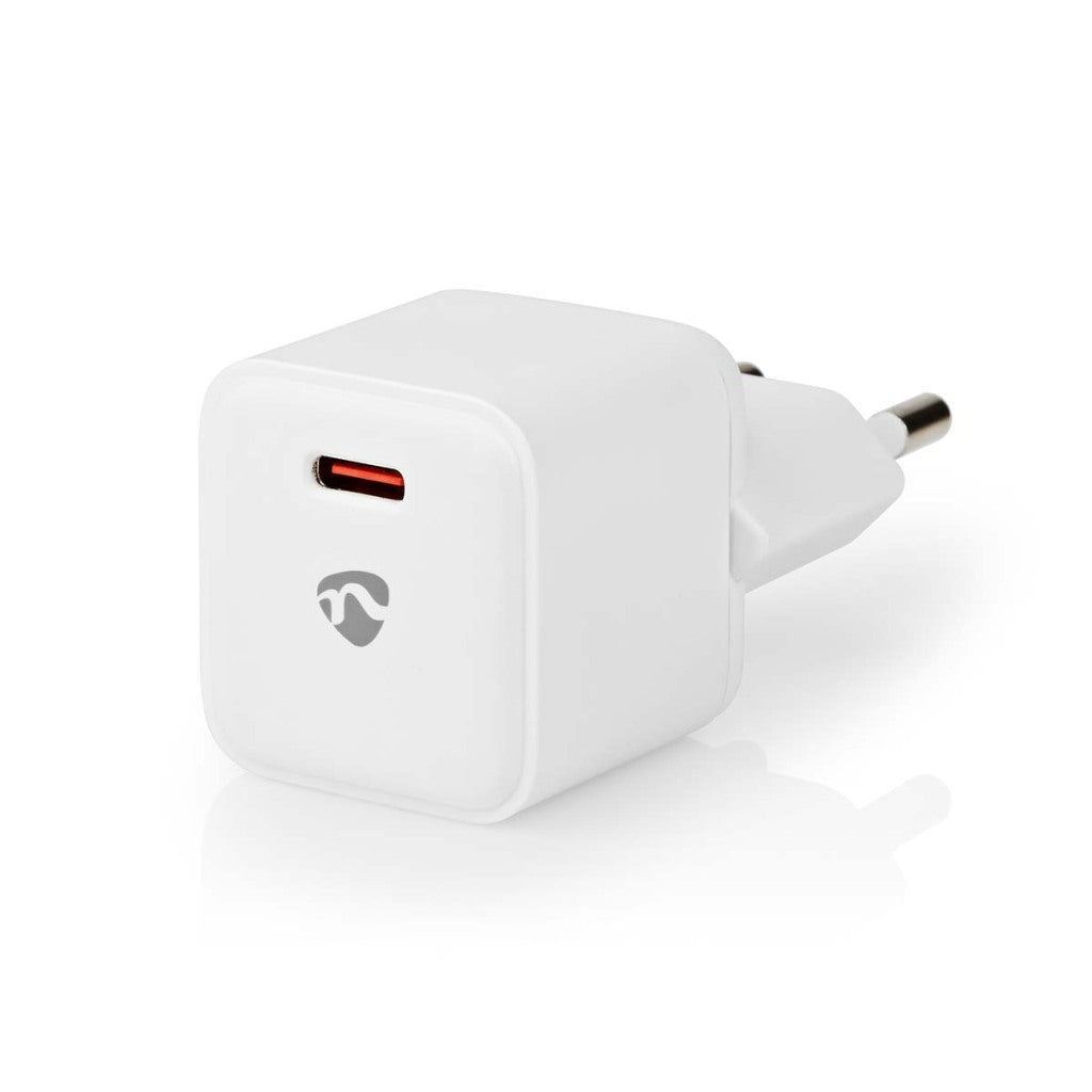 Nedis WCMPD20W100WT Oplader 1.67 2.22 3.0 A Outputs: 1 Usb-c trade; 20 W Automatische Voltage Selectie