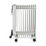 Nedis HTOI30WT11 Mobilni oljni radiator 1000 1500 W 11 plavuti Nastavljivi termostat 3 toplotni položaji Omvalveventie