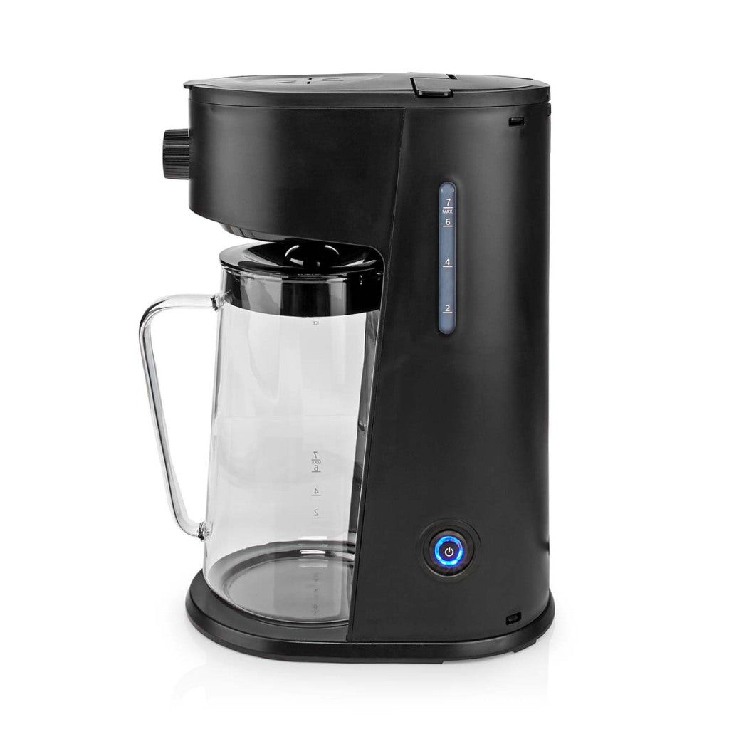 Nedis kaicm200fbk Eiskaffee Eisteebereiter Filterkaffee 2,5 l 6 Tassen schwarz