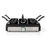 NEDIS FCRA310FBK6 Party Wokset Grill 6 personas Configuración de temperatura del espátel Rectángulo bajo