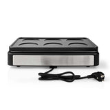 NEDIS FCRA310FBK6 Party Wokset Grill 6 personas Configuración de temperatura del espátel Rectángulo bajo