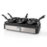 NEDIS FCRA310FBK6 Party Wokset Grill 6 personas Configuración de temperatura del espátel Rectángulo bajo