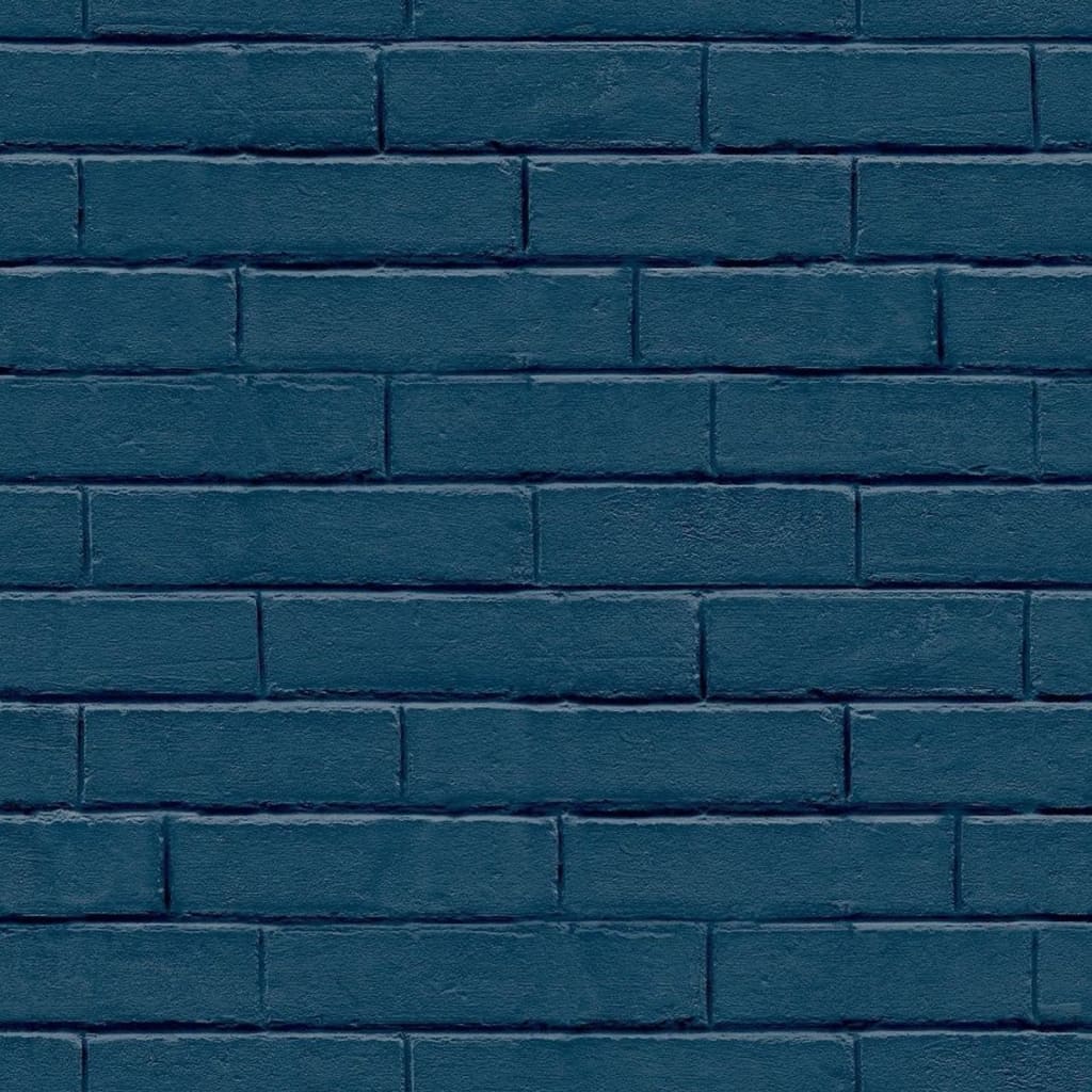 Noordwand Noordwand Wallpaper Good Vibes Brick Wall Blue