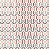 Noordwand Tapete gute Stimmung Hexagon Muster rosa und lila