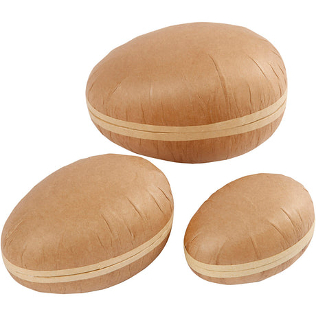 Creativ Company zweiteiliges Ei, L: 12+15+18 cm, 3 Stück 1 Box