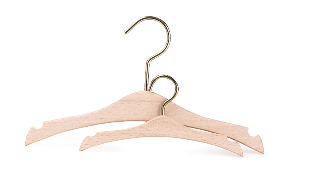 Set Kleiderbügel aus Holz 18 cm (6 Stück)