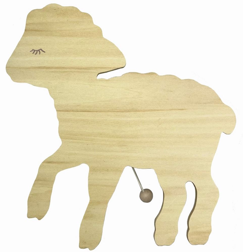Holzwand-Spieluhr Mary. 25x25x4 cm.
