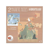 Magnetpuzzle Berge. 17,5x17,5x1cm.