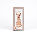 Holzstapel Bär Marcel. 21x10x10 cm