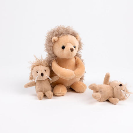 Egmont knuffel egel met tweeling. 15 cm.