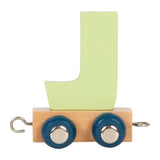 Kleiner Fuß - Holzbuchstabenzug Polar - j