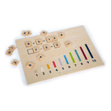 Small Foot - Lernbox aus Holz mit Mathe-Stäben und Mathe-Block-Set