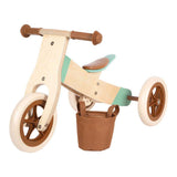 Petit pied - tricycle en bois trike caramel marron