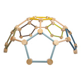 Small foot wooden climbing frame geodome adventure