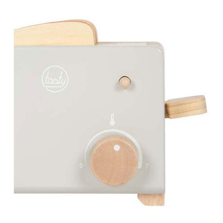 Small Foot - Toaster-Set aus Holz, grau, lecker