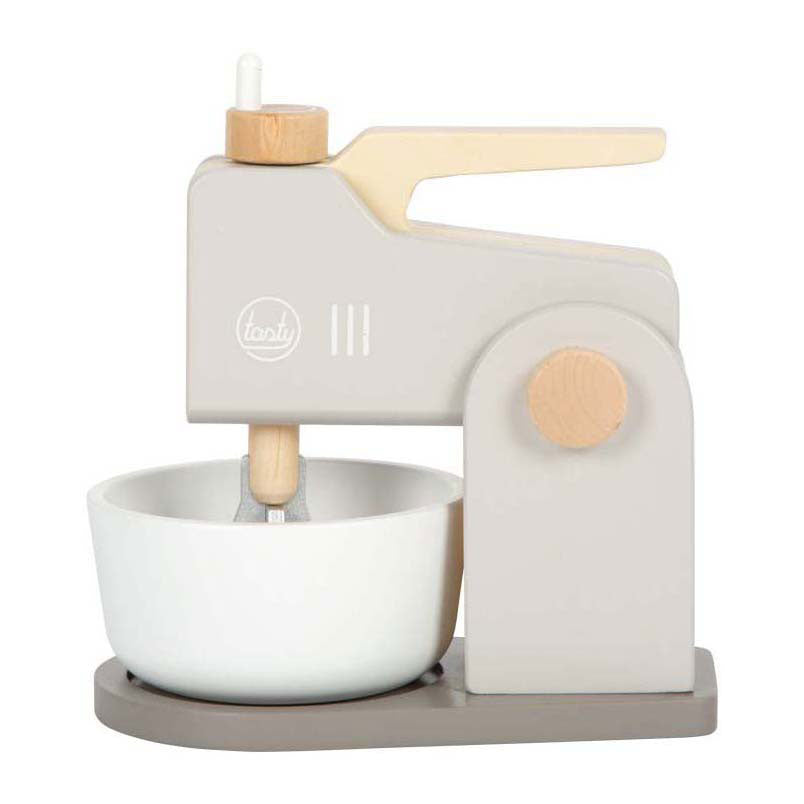 Small Foot - Mixer-Spielset aus Holz, grau, lecker