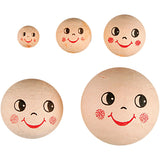 Creativ Firmenköpfe, D 12+18+22+30+40 mm, hellbeige, 100 Stück 1 Box