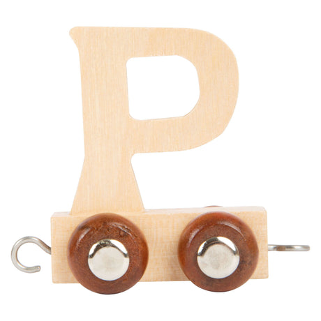 Small Foot - Buchstabenzug aus Holz - p - 12 Stück